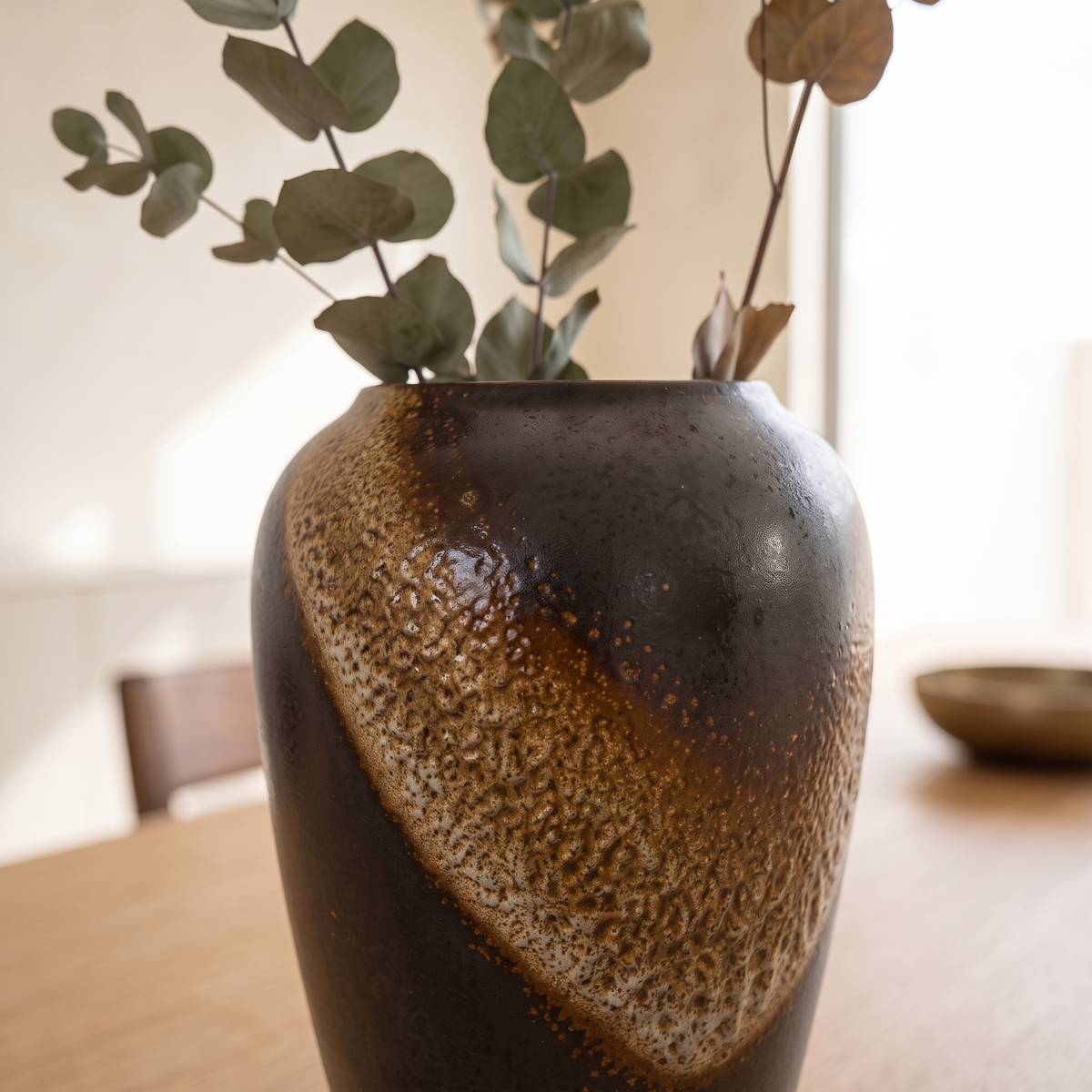 Decorative Porcelain Vase #SLD059-M, close view