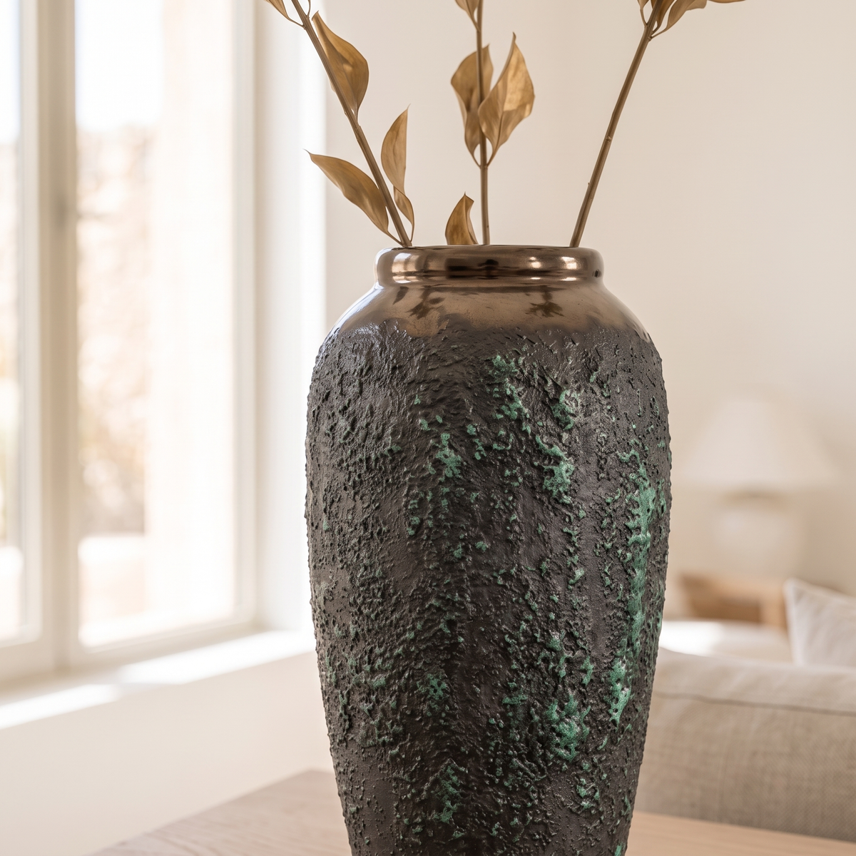 Decorative Porcelain Vase #SLD064-L, close view