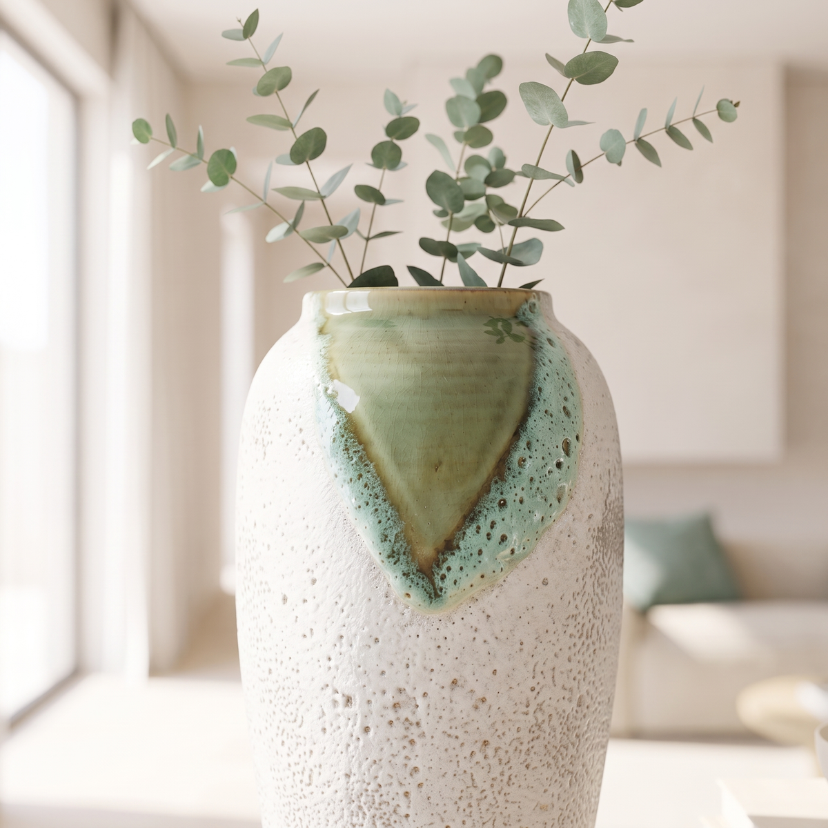 Decorative Porcelain Vase #SLD068-L, close view