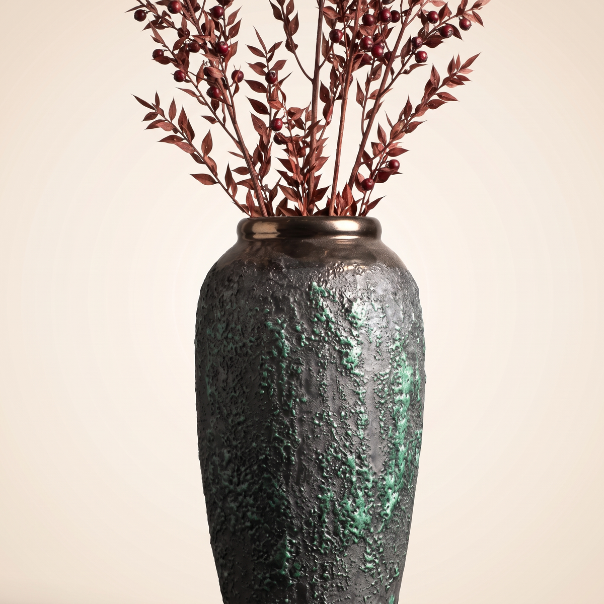 Decorative Porcelain Vase #SLD064-L, styled detail