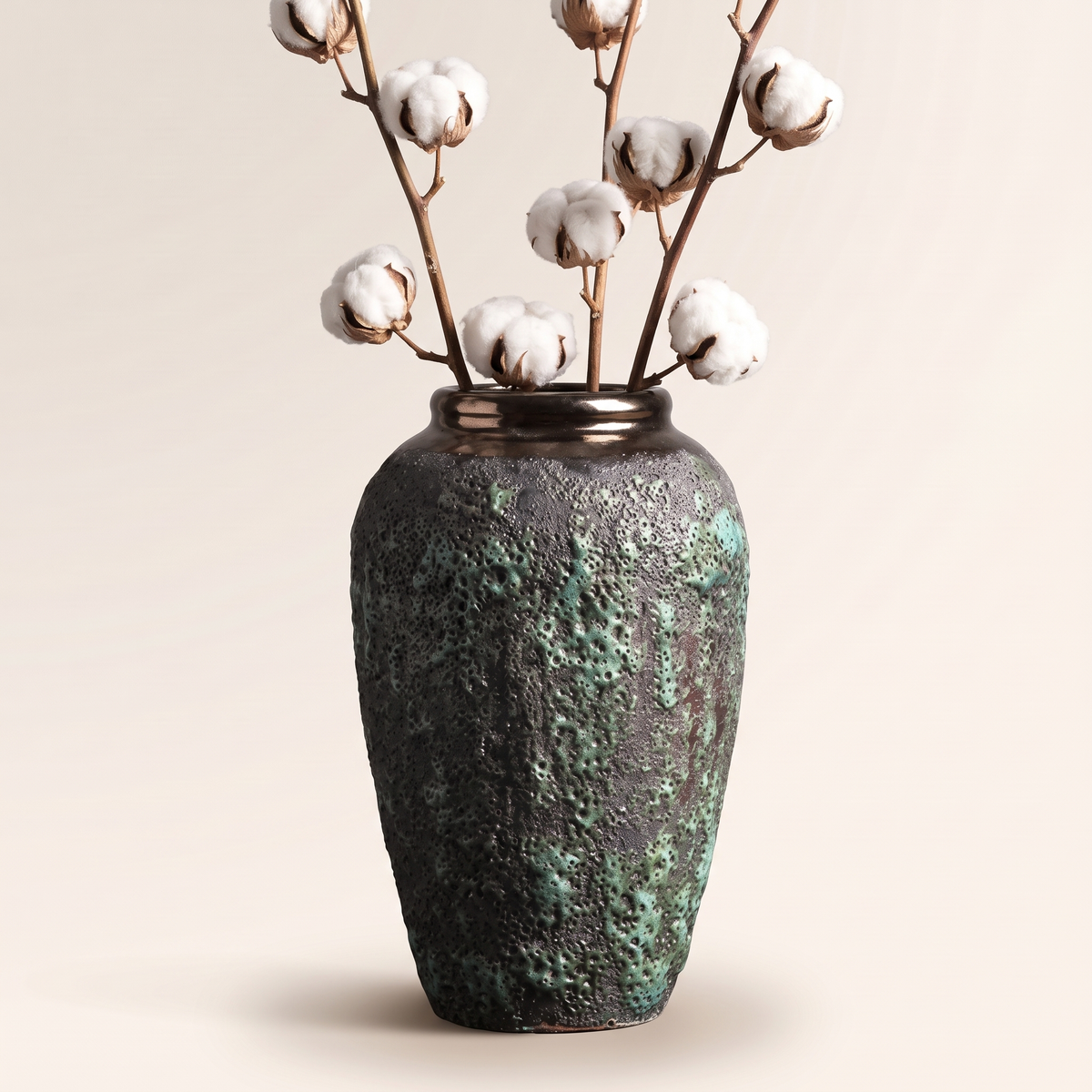 Decorative Porcelain Vase #SLD064-M, styled detail