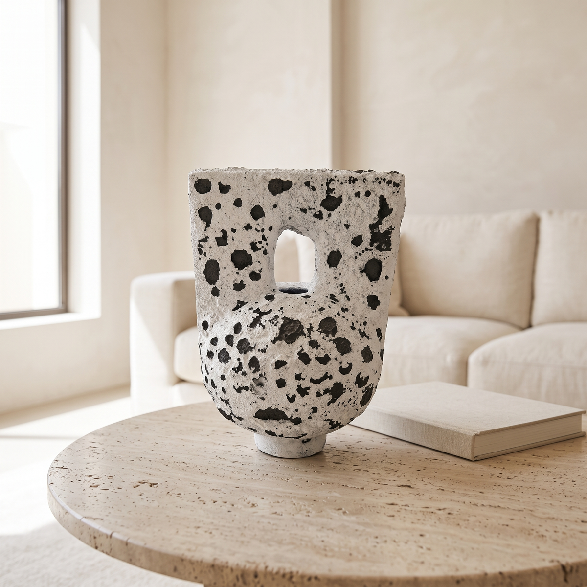 Lunar Small Lava Bottle in a Muscat home