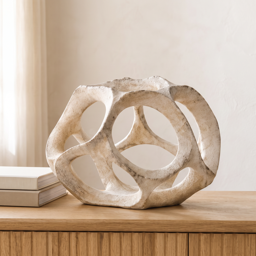 Interwoven Form Abstract Sculpture