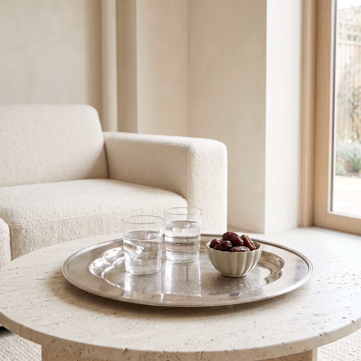 Round Brass Tray #FS760 in a Muscat home