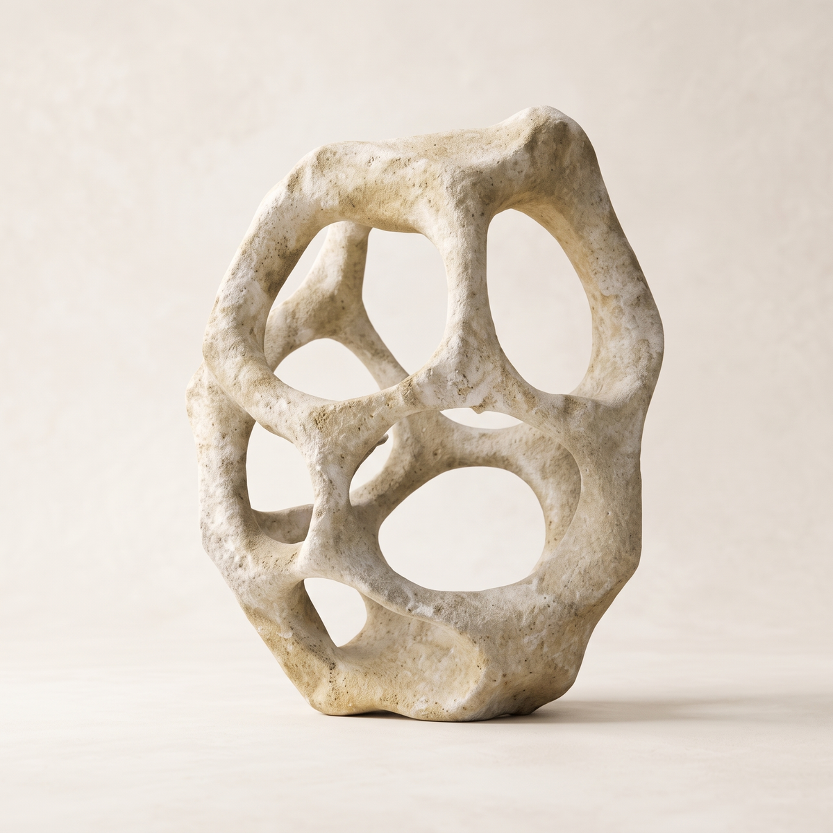 Organic Openwork Abstract Sculpture, studio view