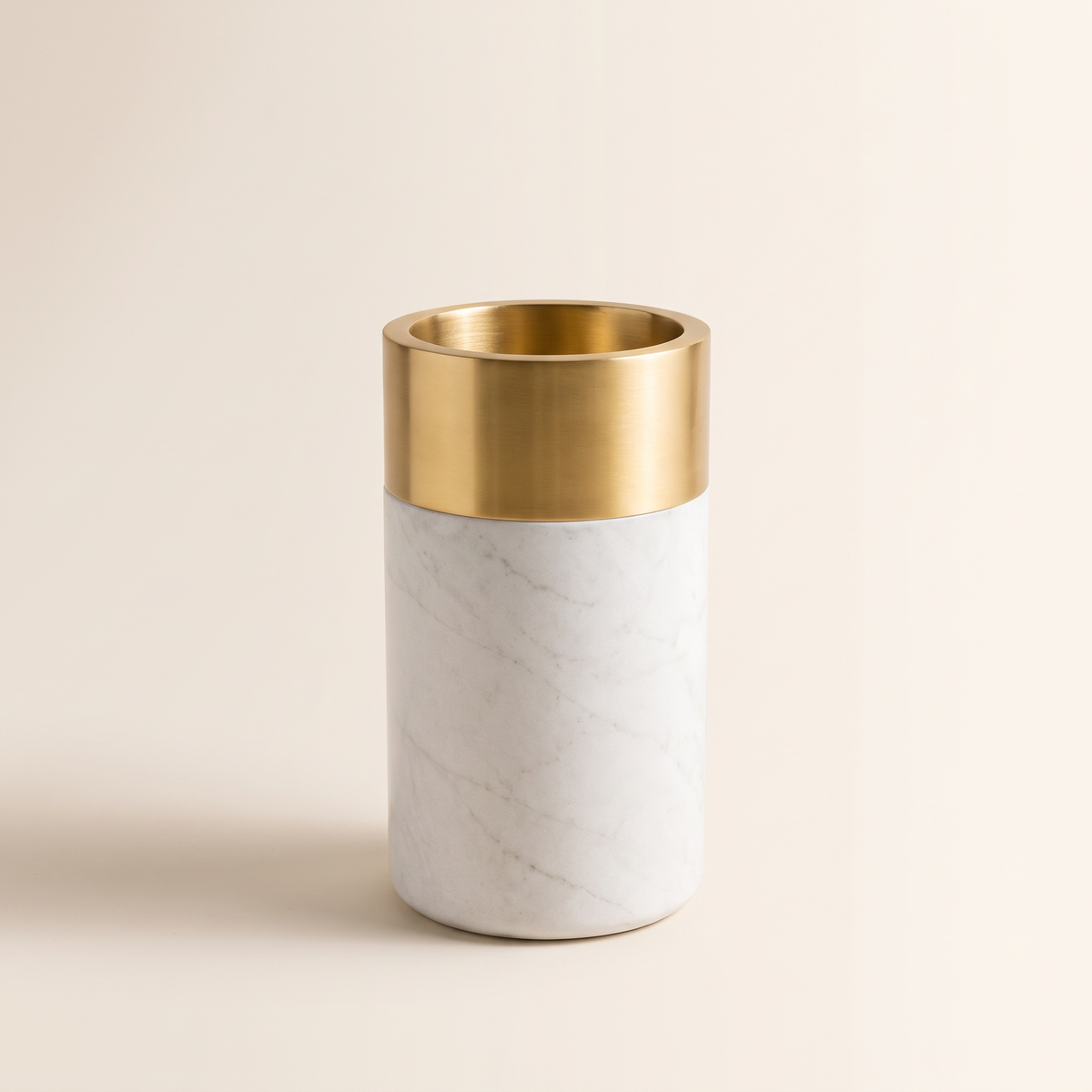 Marble Gold Rim Vase, studio view