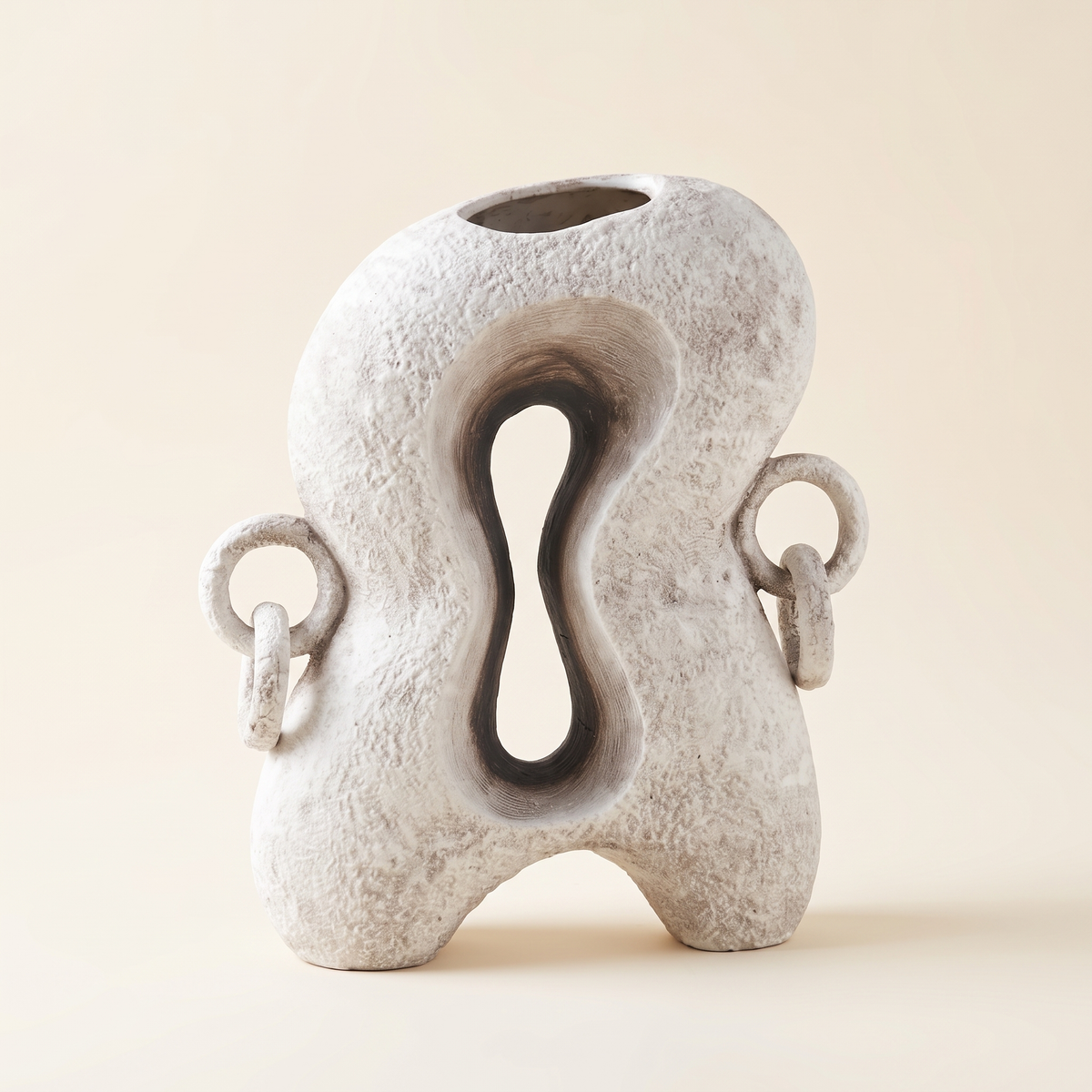Organic Sculptural Ceramic Vase, studio view