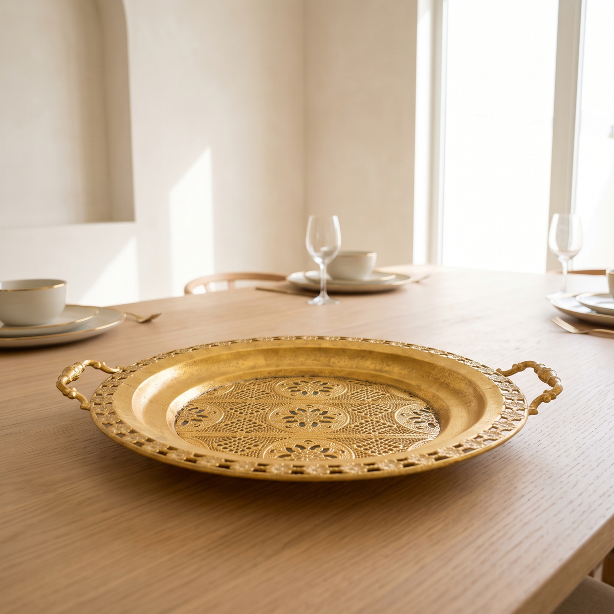 Metal Decorative Tray #FMA-173, second room view