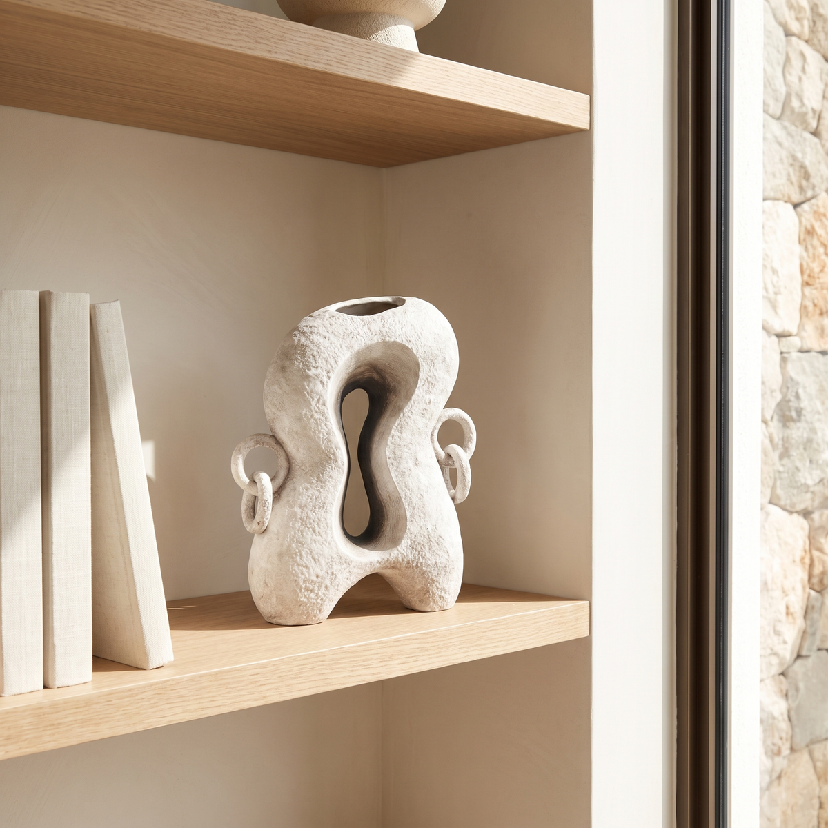 Organic Sculptural Ceramic Vase, second room view