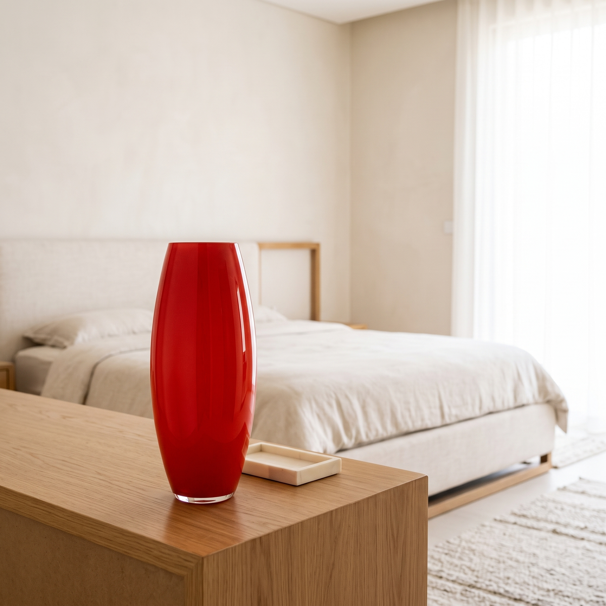 Red Decorative Vase, second room view