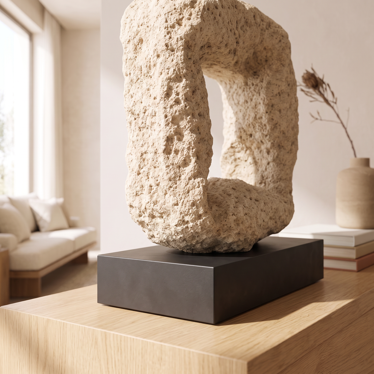 Rhythmic Space Sculpture, close view
