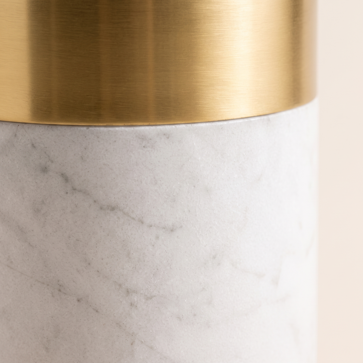 Marble Gold Rim Vase, material detail