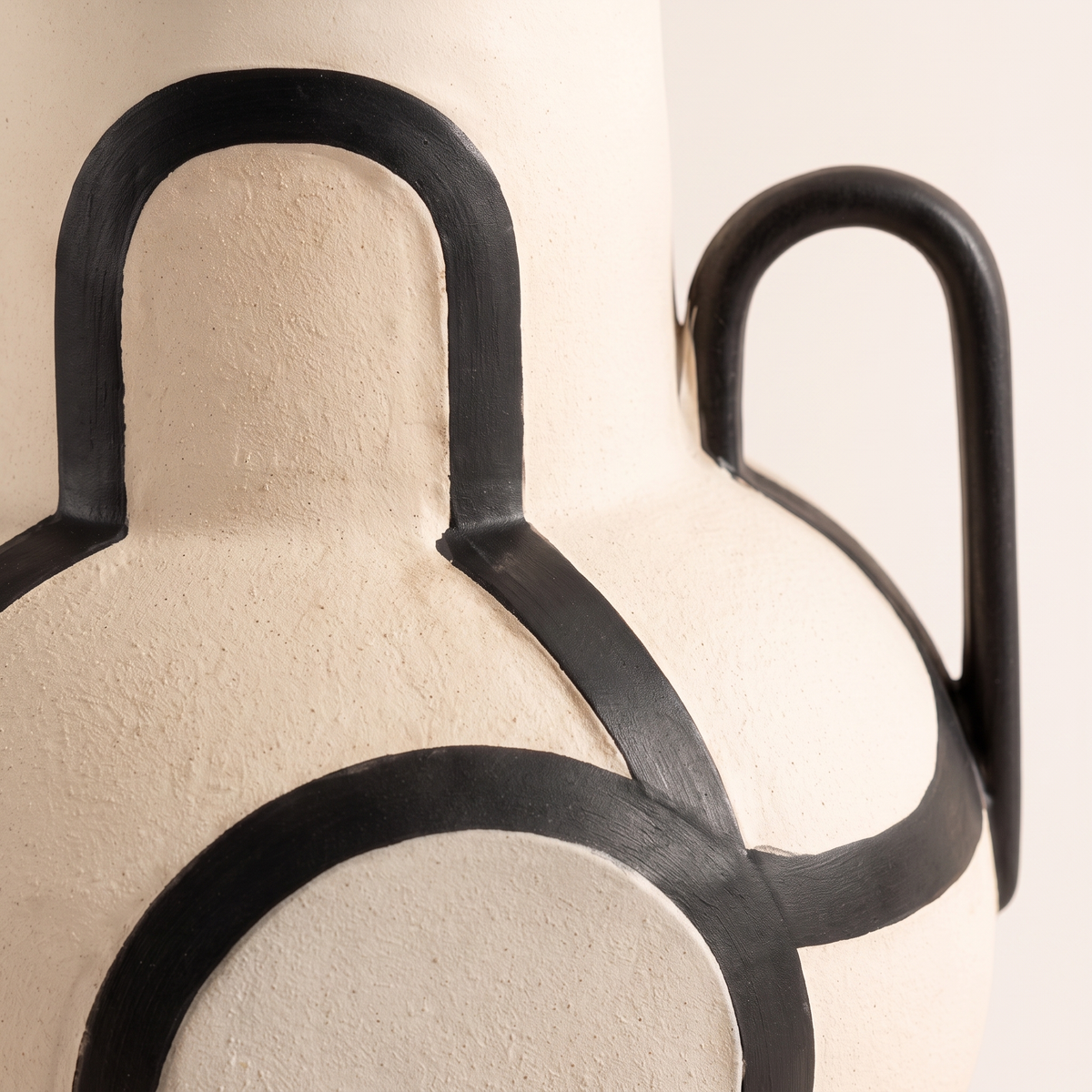 Geo Loop Sculptural Decorative Vase, material detail