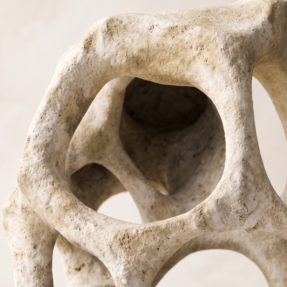 Organic Openwork Abstract Sculpture, material detail