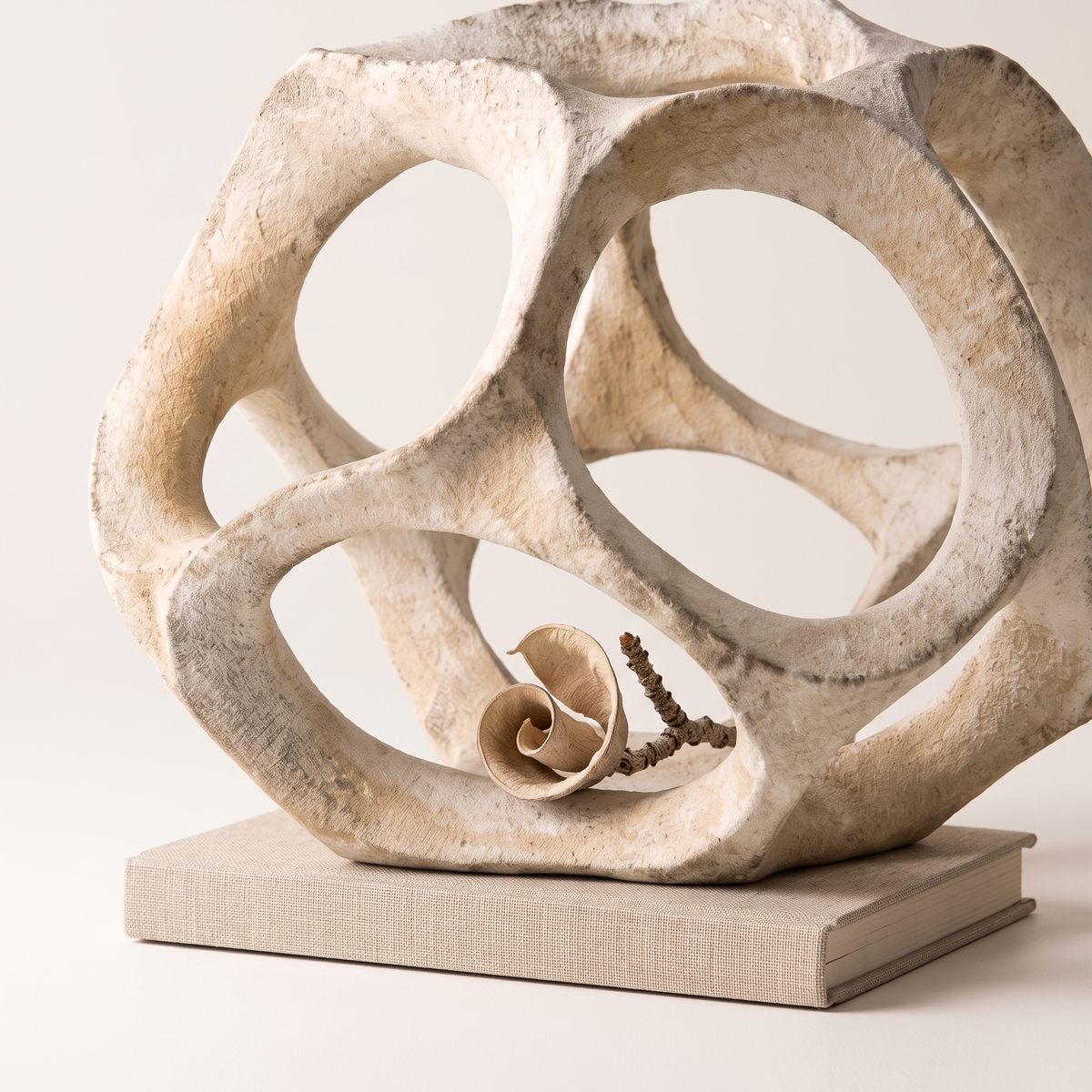 Interwoven Form Abstract Sculpture, styled detail