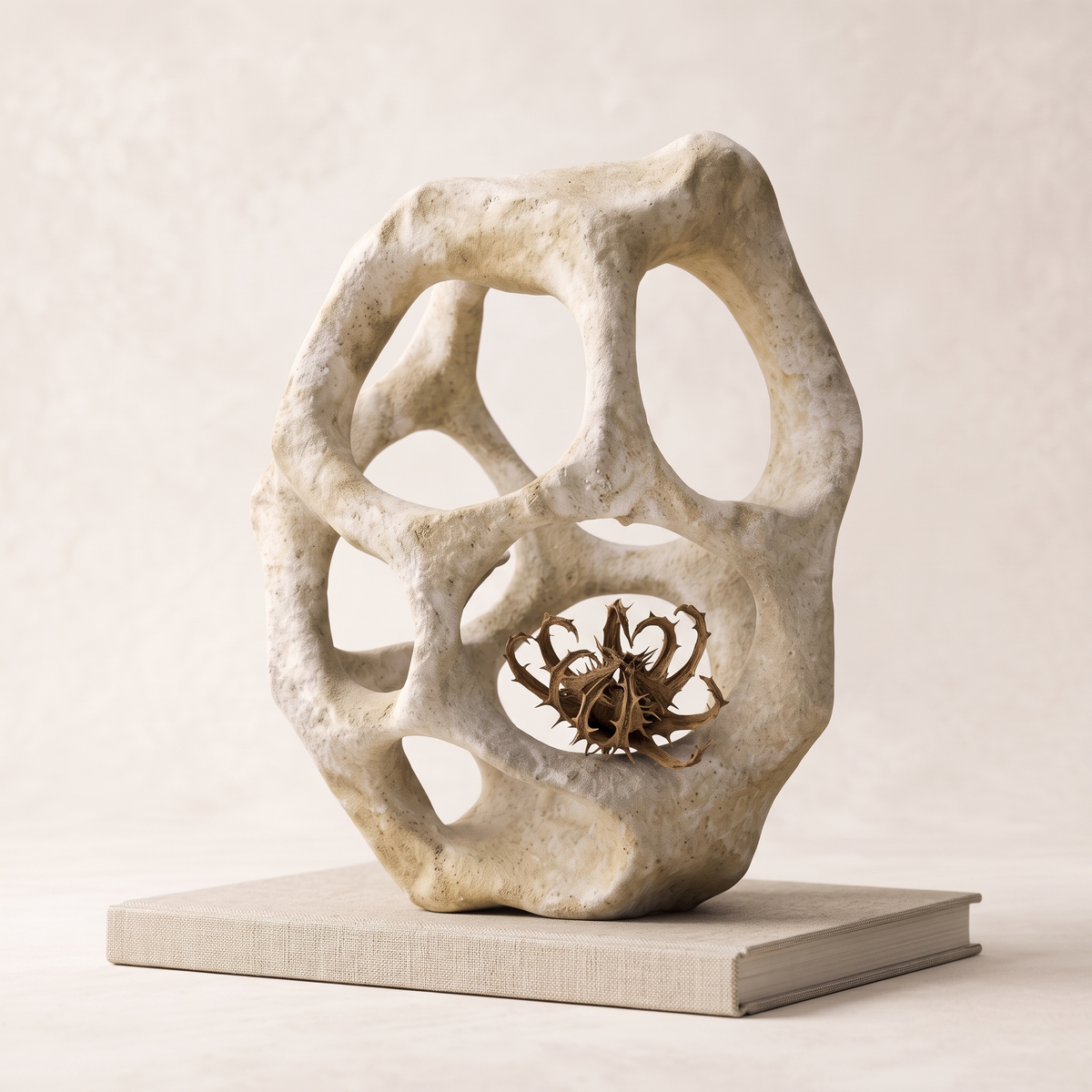 Organic Openwork Abstract Sculpture, styled detail