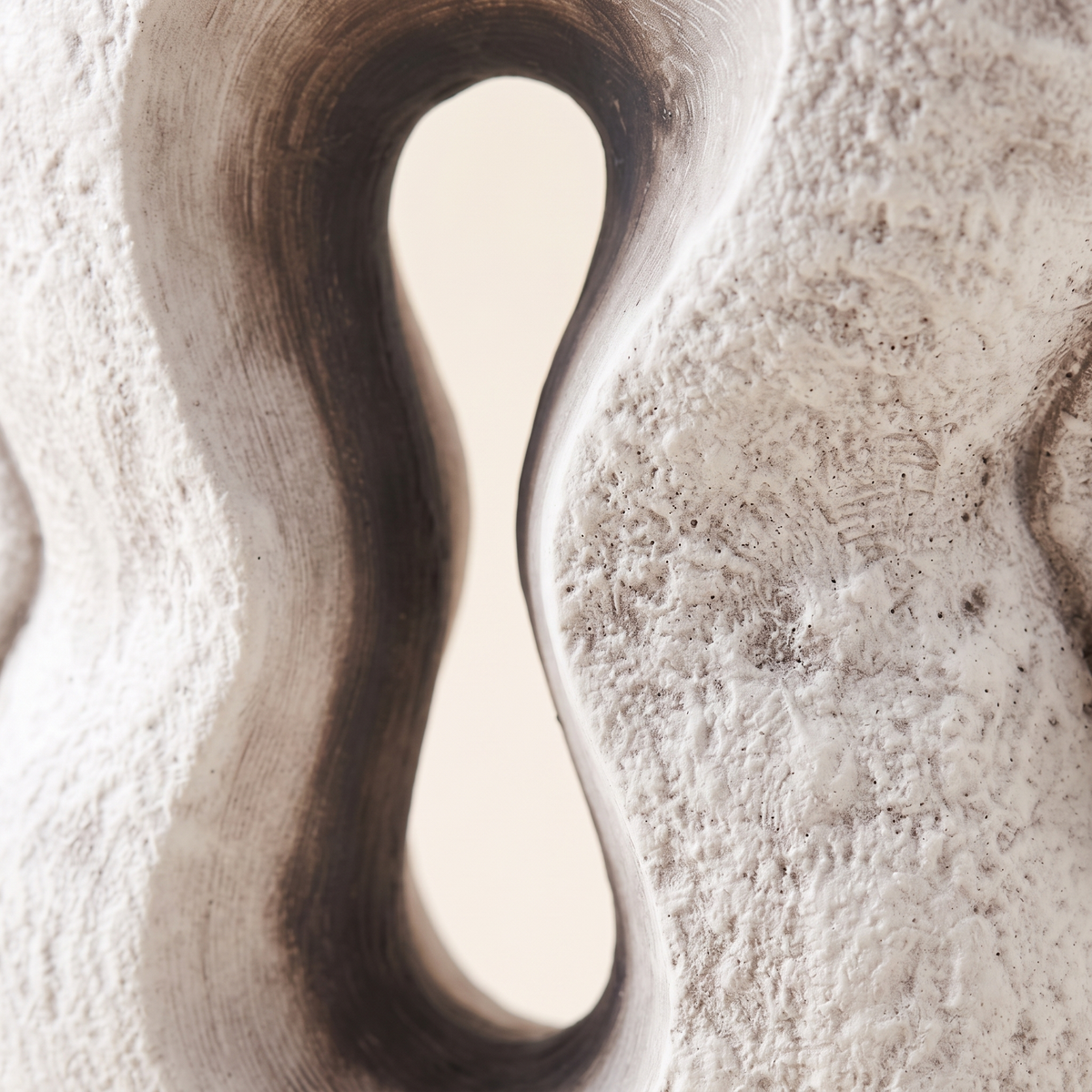 Organic Sculptural Ceramic Vase, material detail