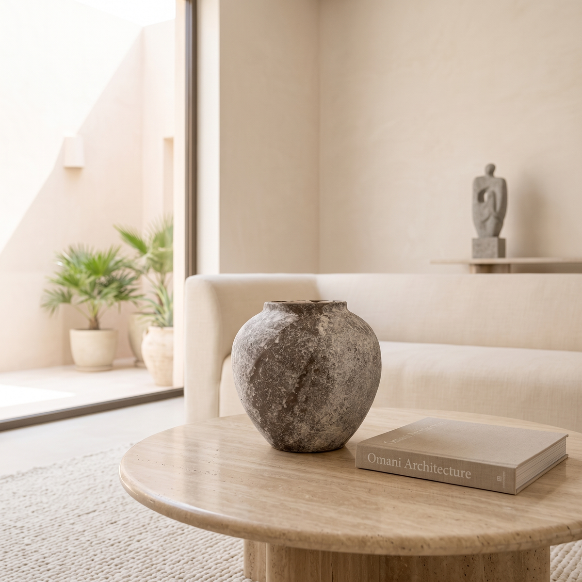 Rustic Porcelain Vase #SLD005-S in a Muscat home