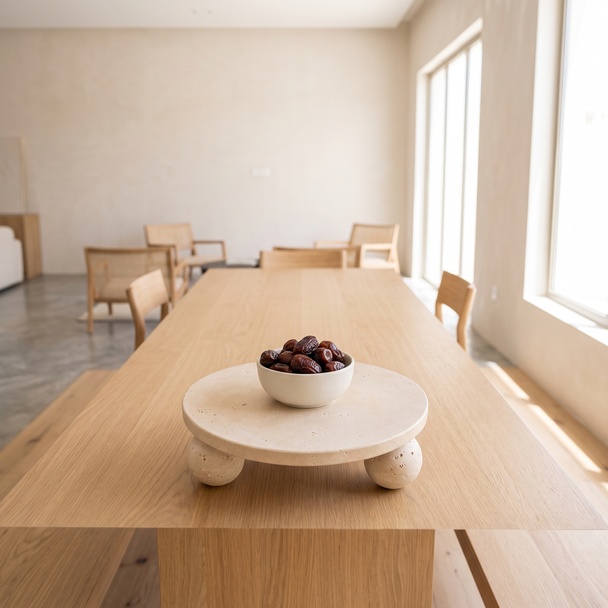 Travertine Decorative Display Plate, second room view