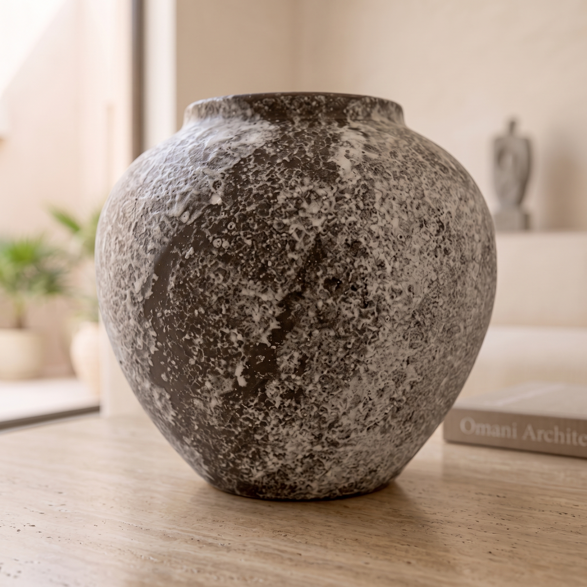 Rustic Porcelain Vase #SLD005-S, close view