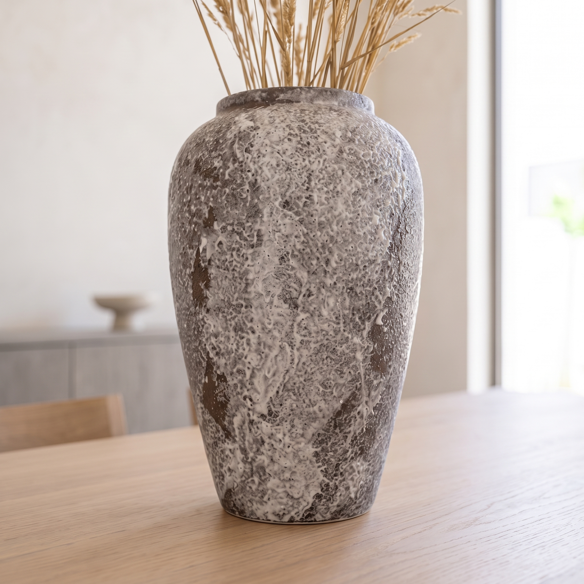 Rustic Porcelain Vase #SLD005-M, close view