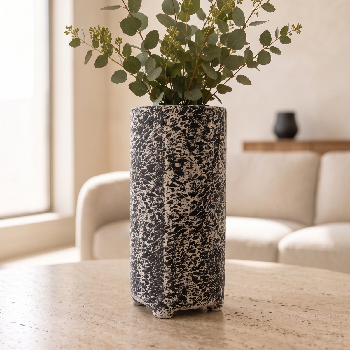 Tiger Pattern Small Vase, close view