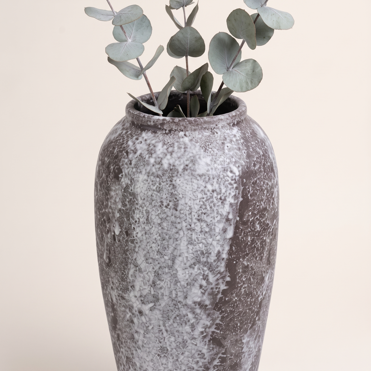 Rustic Porcelain Vase #SLD005-L, styled detail