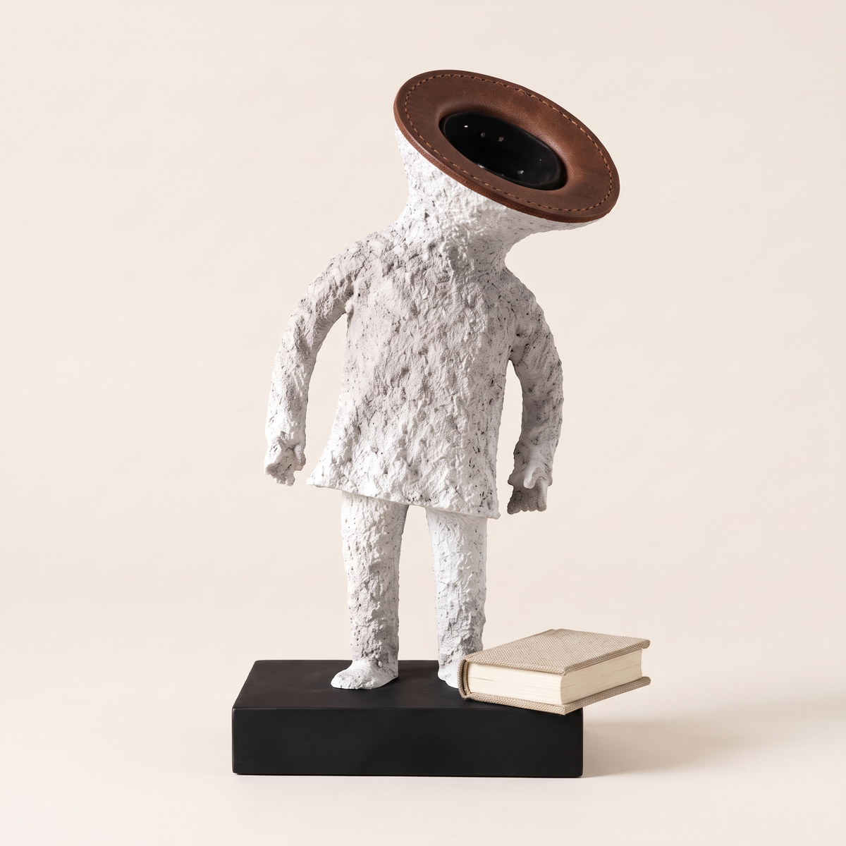 Tilted Halo Abstract Decorative Figurine, styled detail