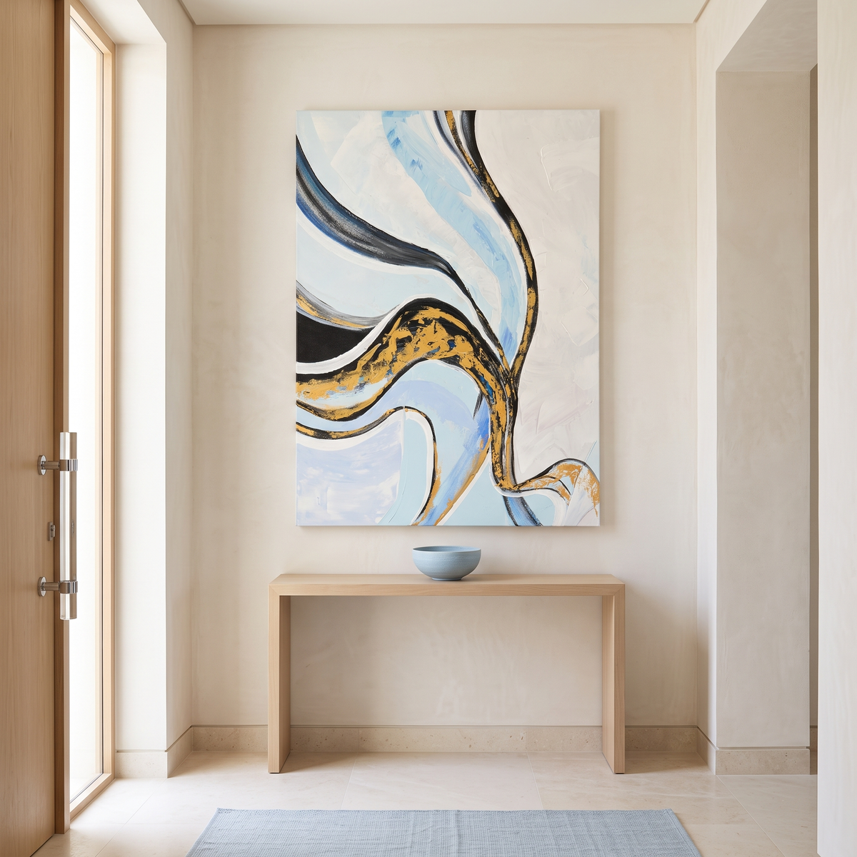 Flow Abstract Wall Art #MT-235246 in a Muscat home