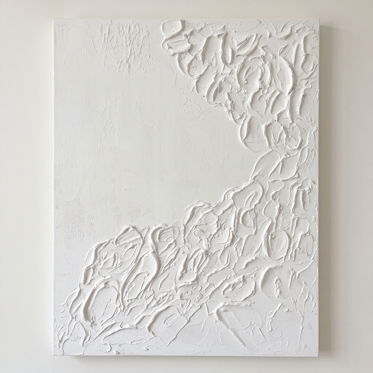 White Abstract Wall Art #MT-235002, studio view