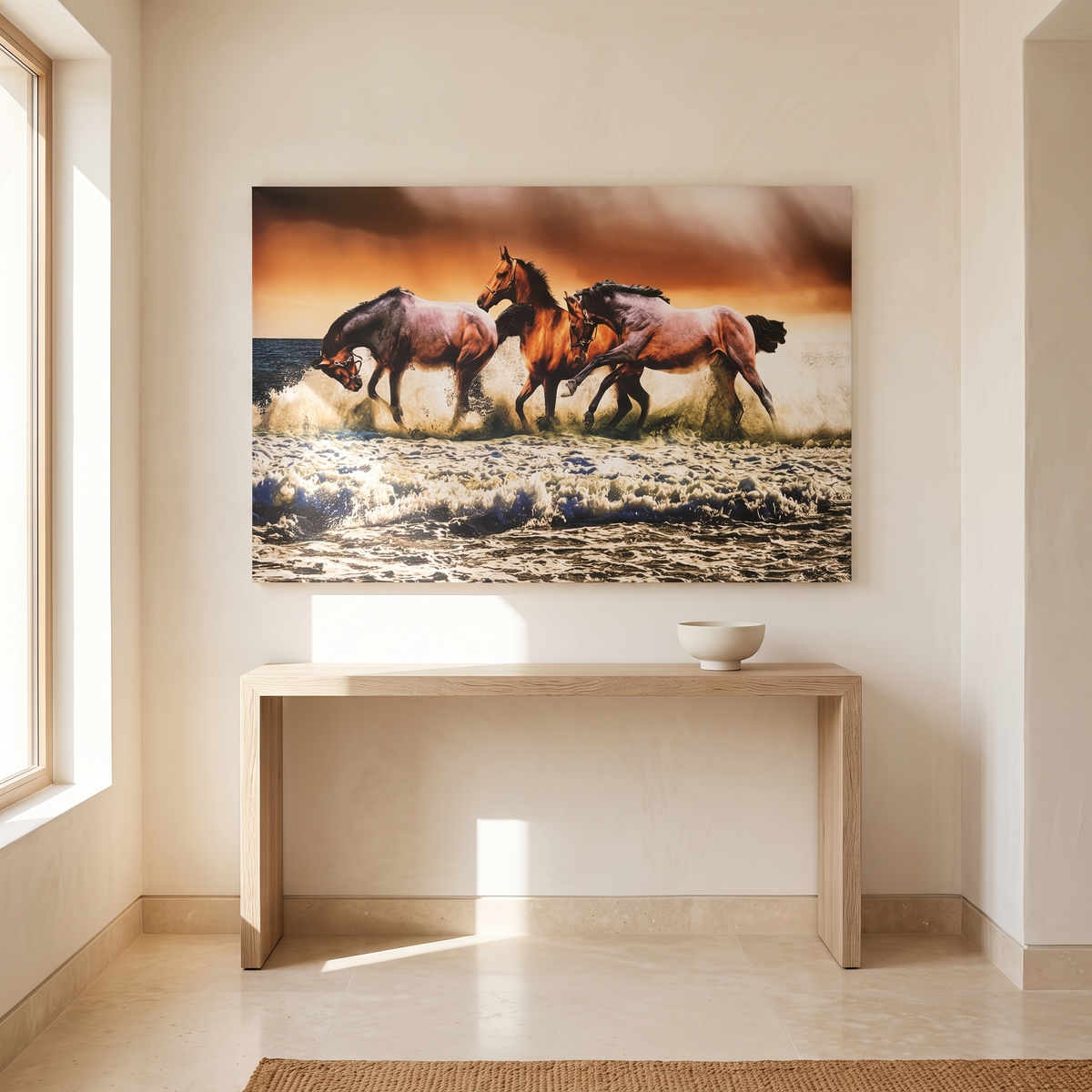 Wild Horses Wall Art #2001, second room view