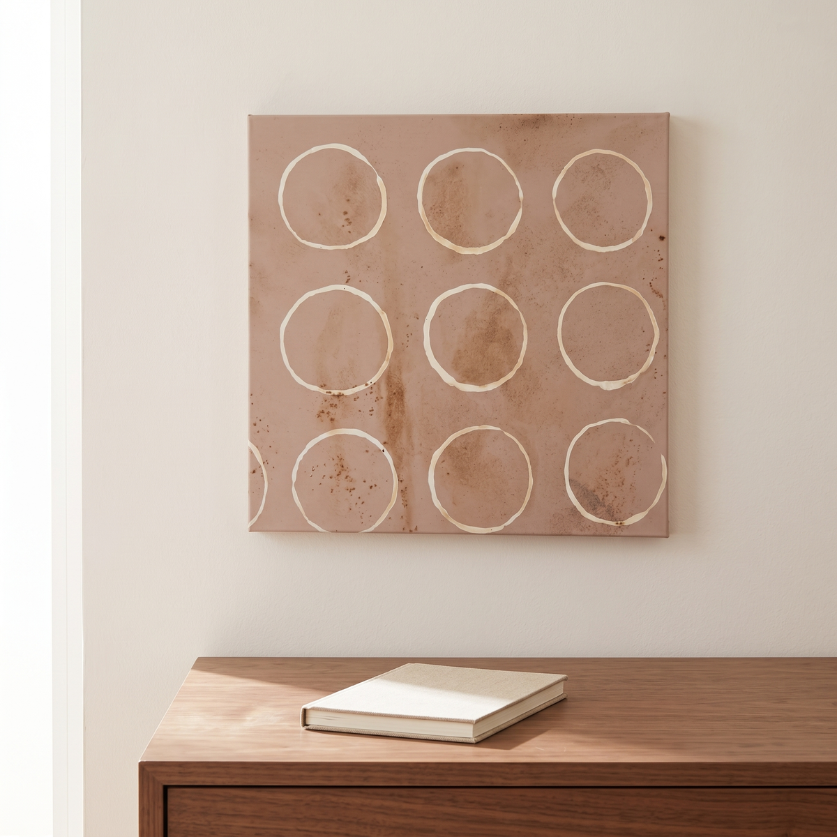 Circles Abstract Wall Art #MT-235288, second room view