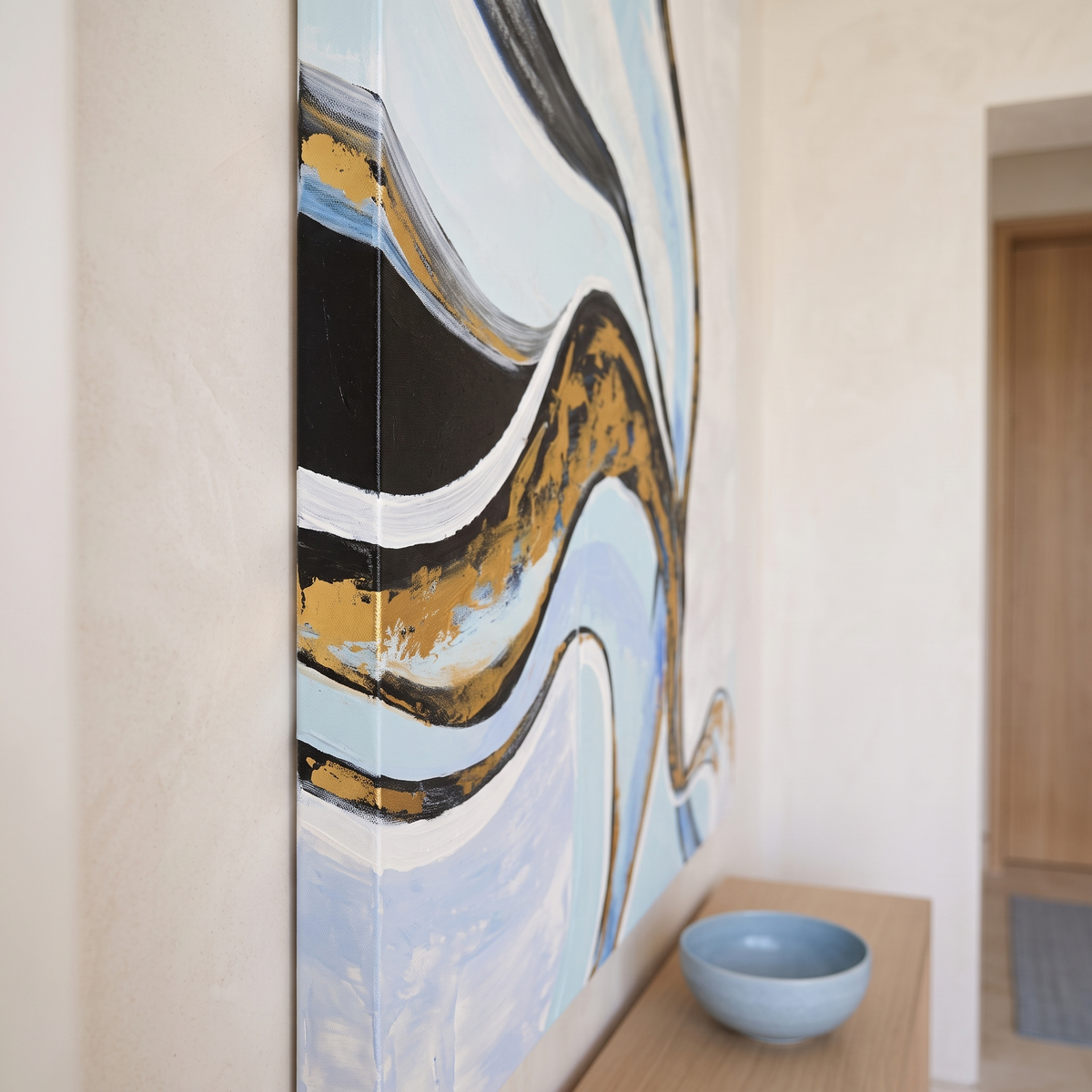 Flow Abstract Wall Art #MT-235246, close view
