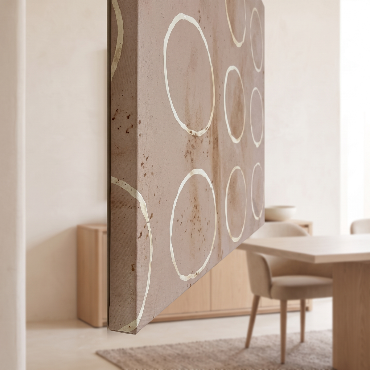 Circles Abstract Wall Art #MT-235288, close view