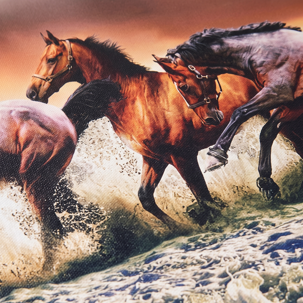 Wild Horses Wall Art #2001, material detail