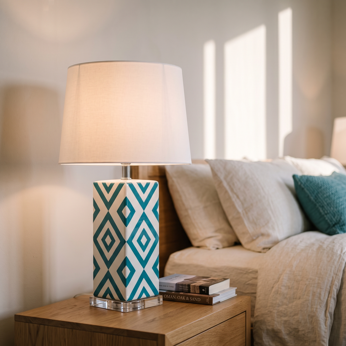 Blue Table Lamp #TL0383 in a Muscat home