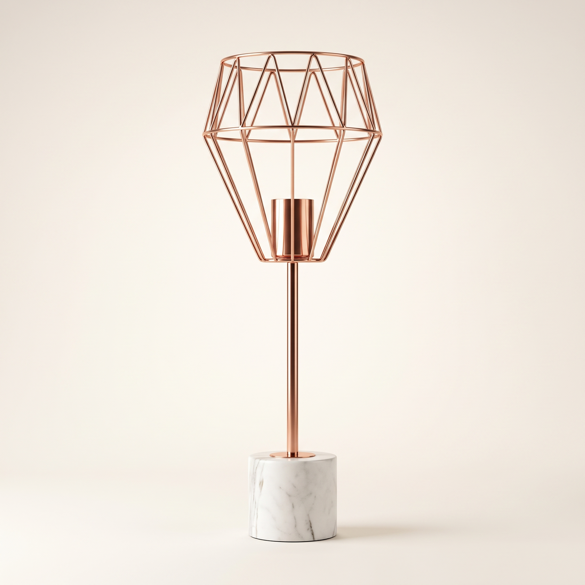 Diamond Wireframe Table Lamp #ML174015-TO, studio view