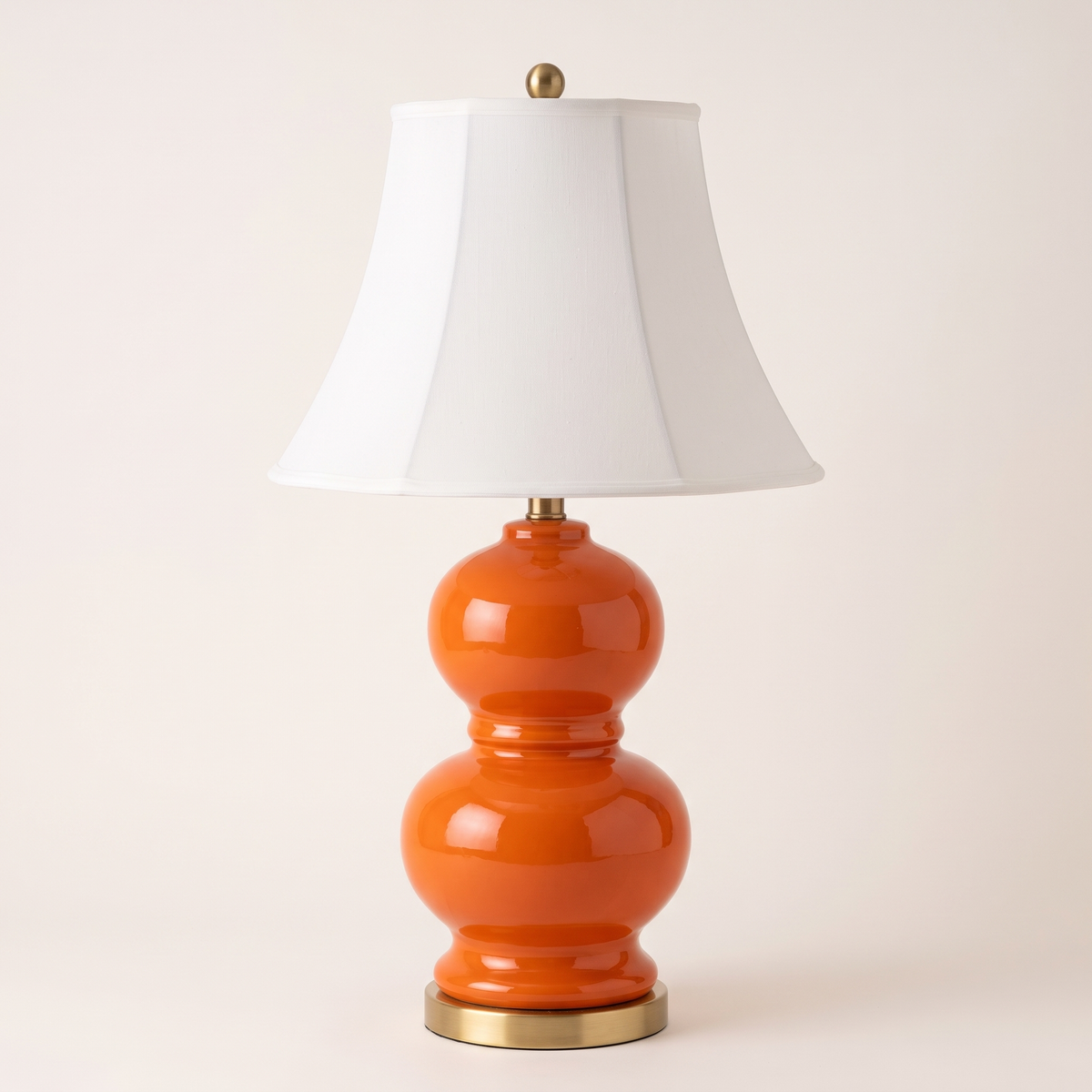 Vibrant Red Table Lamp #TL0398, studio view
