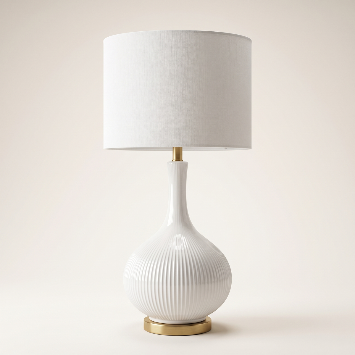White Table Lamp #TL0399, studio view