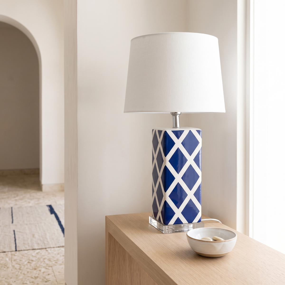 Blue Table Lamp #TL0382, second room view