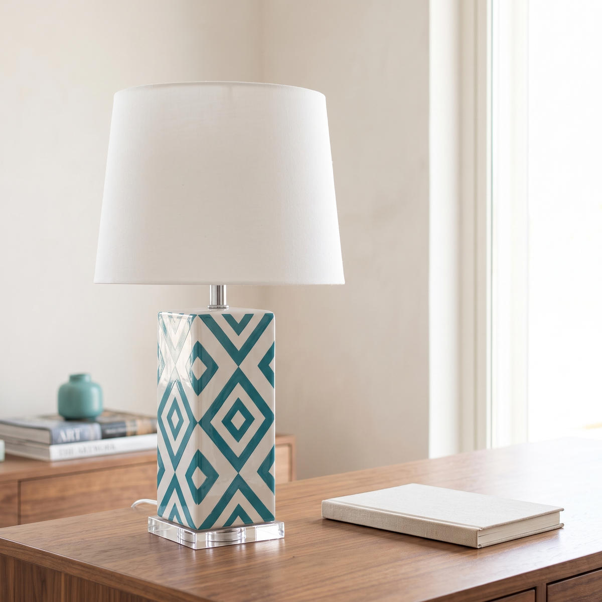 Blue Table Lamp #TL0383, second room view