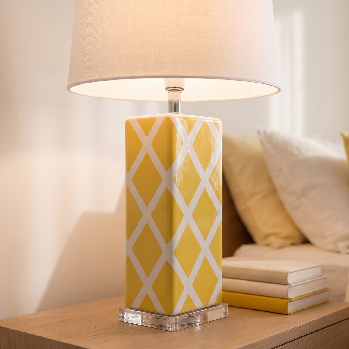 Yellow Table Lamp #TL0380, close view