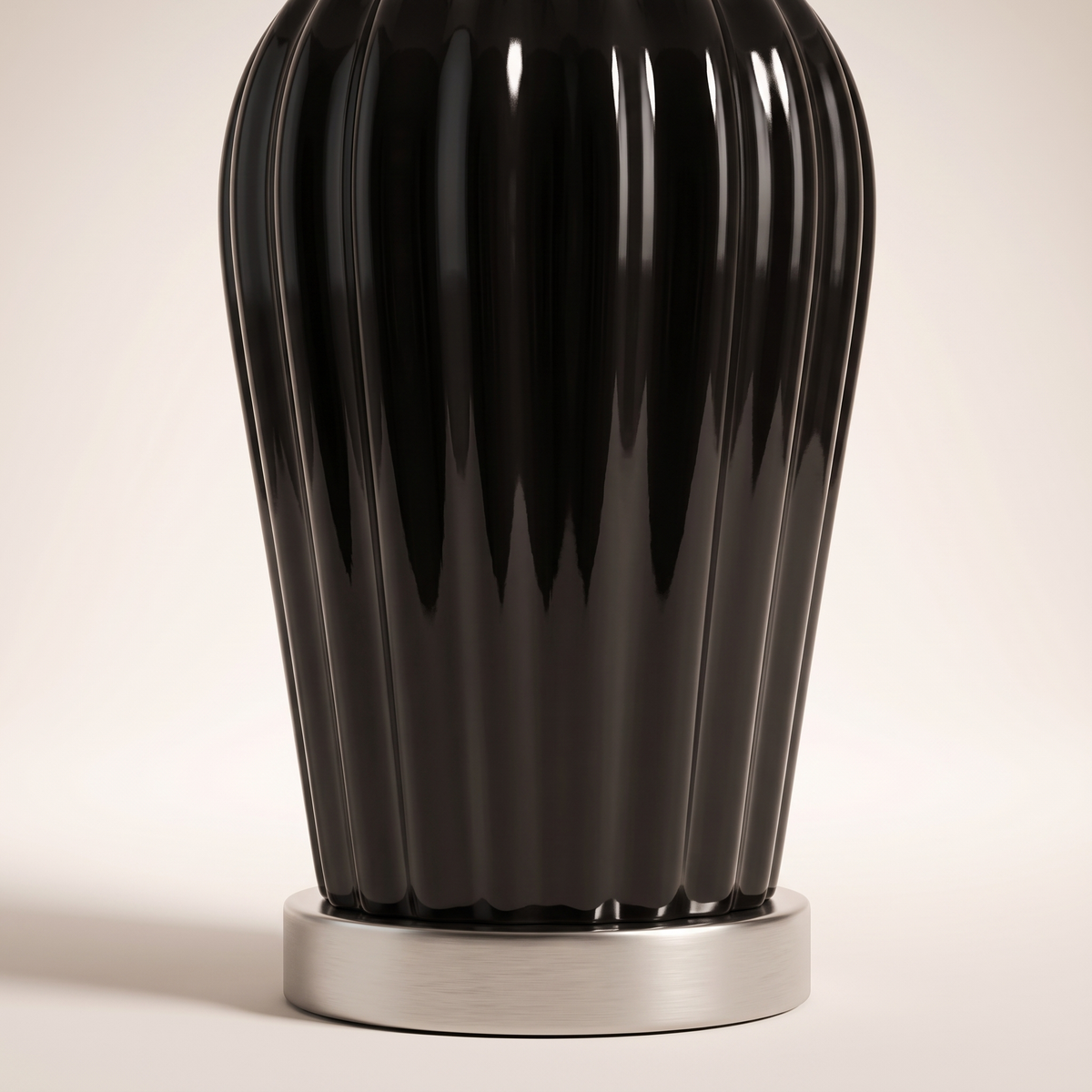 Black Table Lamp #TL0390, material detail