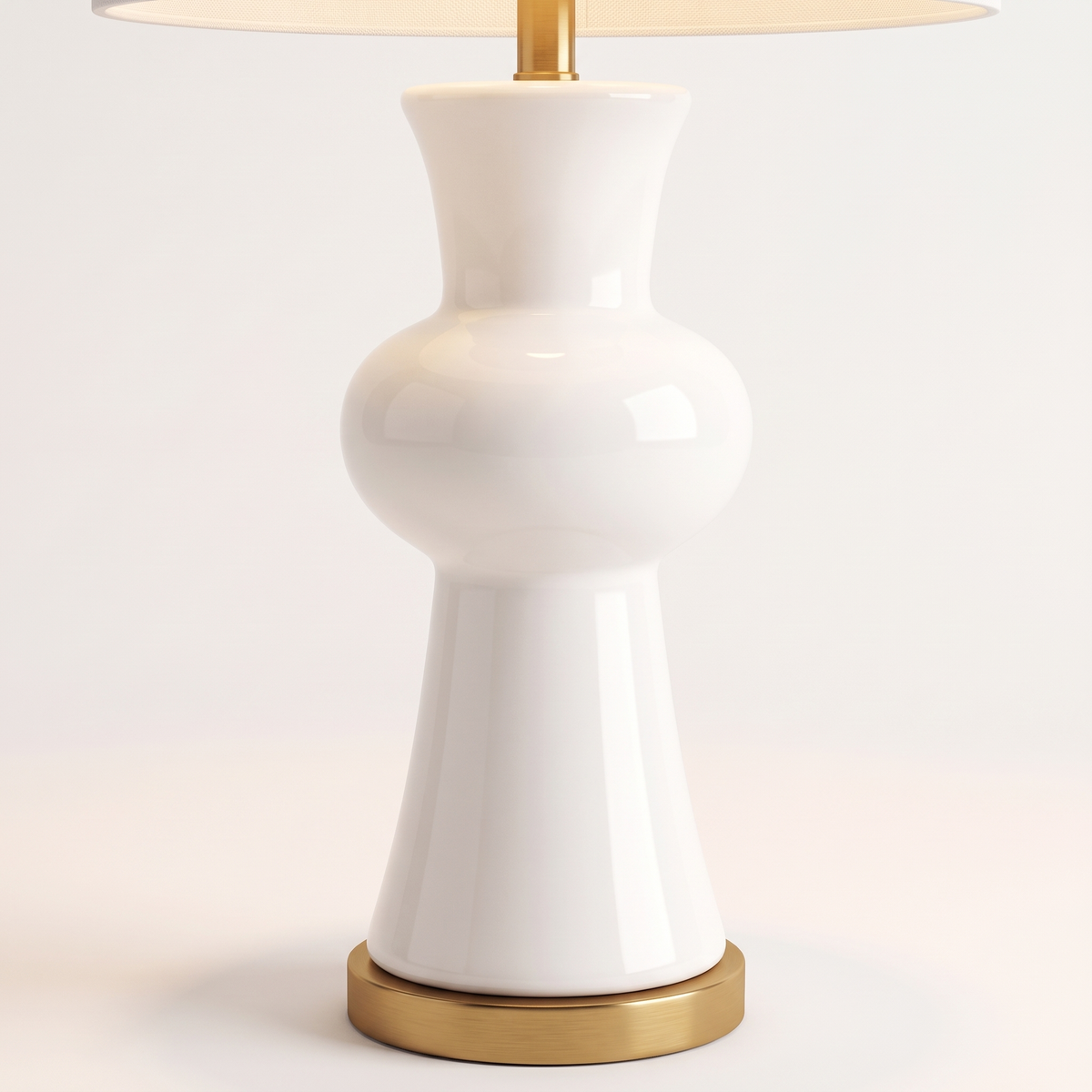 White Table Lamp #TL0394, material detail