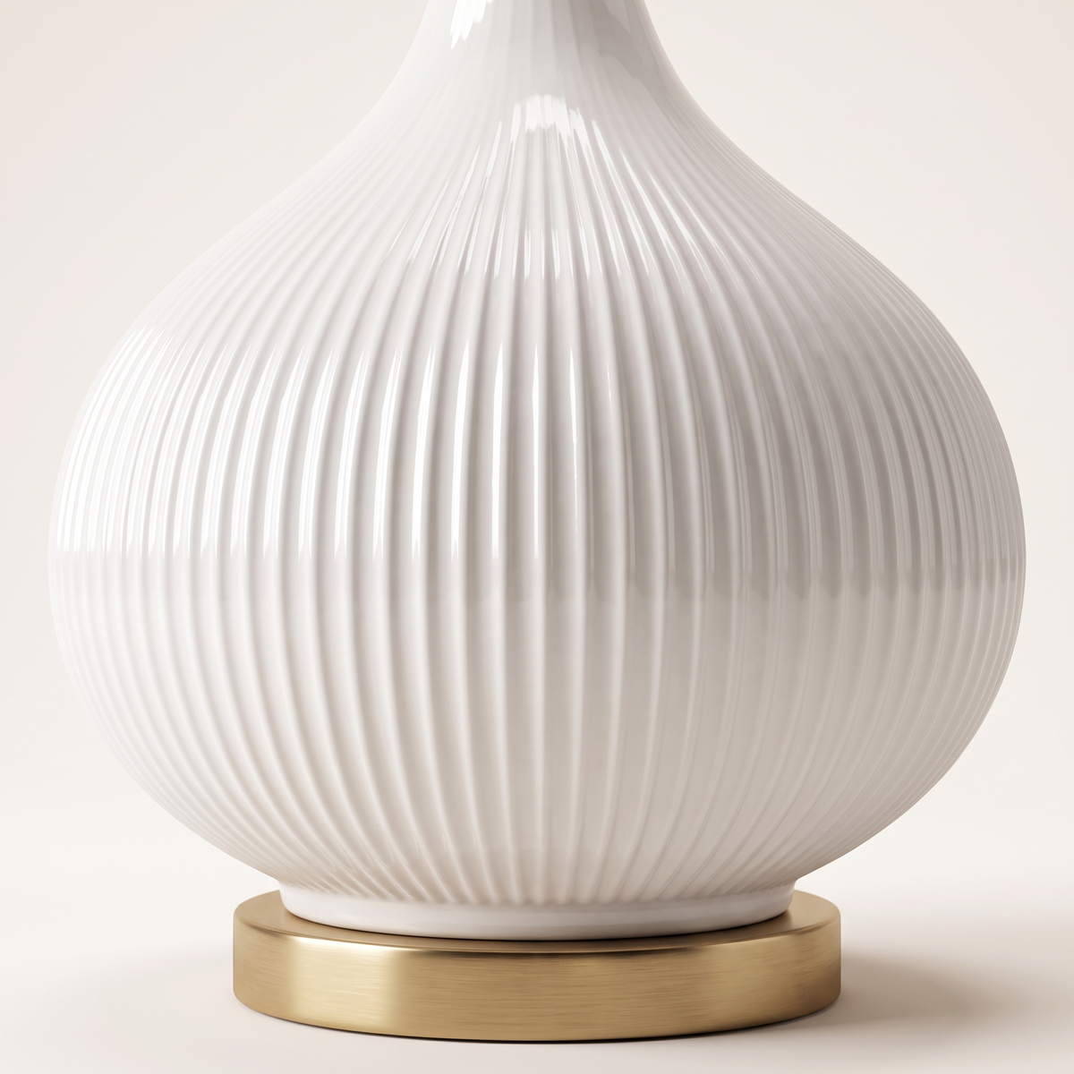 White Table Lamp #TL0399, material detail