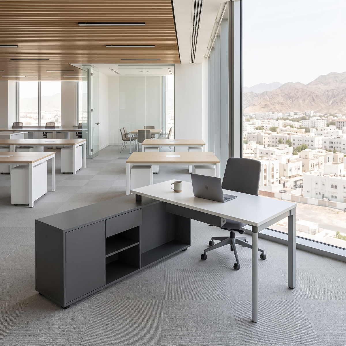 Office Desk #TD-NC16-L, second room view