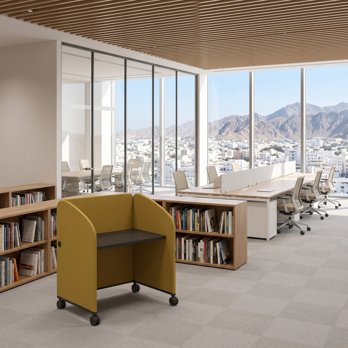 Single Work Station #WG-01, second room view