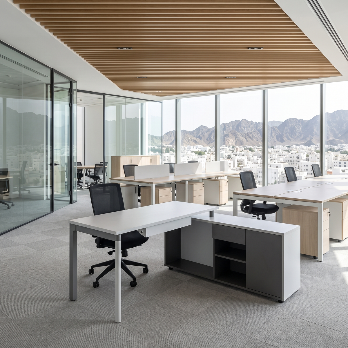 Office Desk #TD-NC16-R, second room view