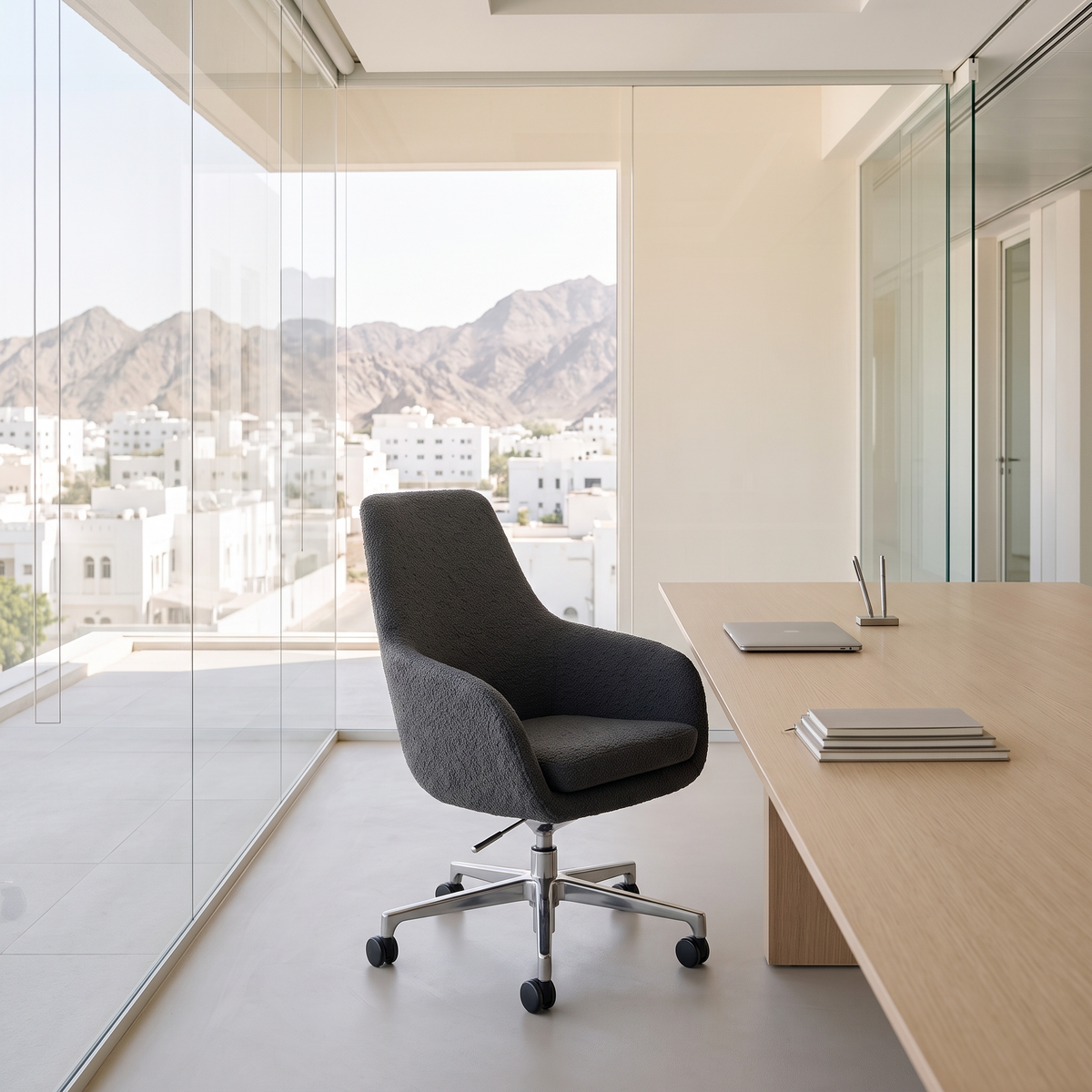 Dark Grey Office Chair #A1800, second room view