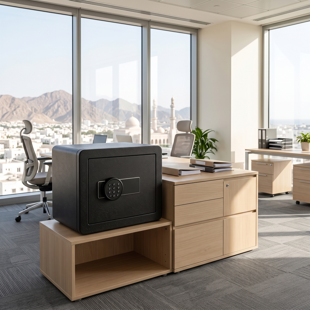 Black Fire Resistant Safe #1-4, second room view